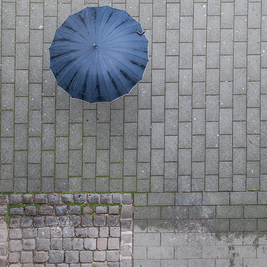 Parapluie vu d'en haut
